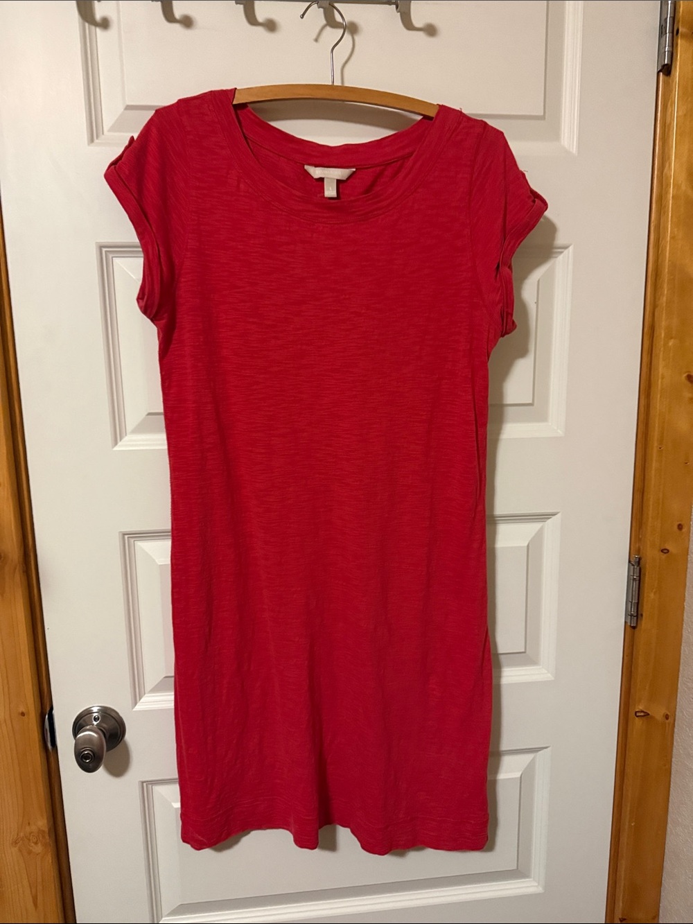 Banana Republic Classic Short Sleeve Red Tee Dress